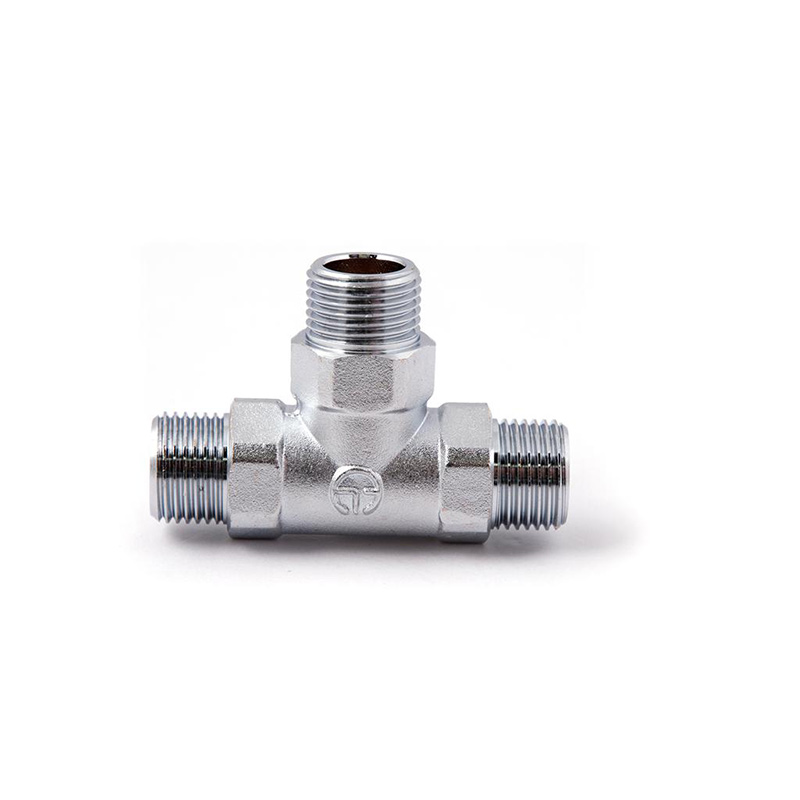 Plumbing stainless steel hose male fittings connector Tee
